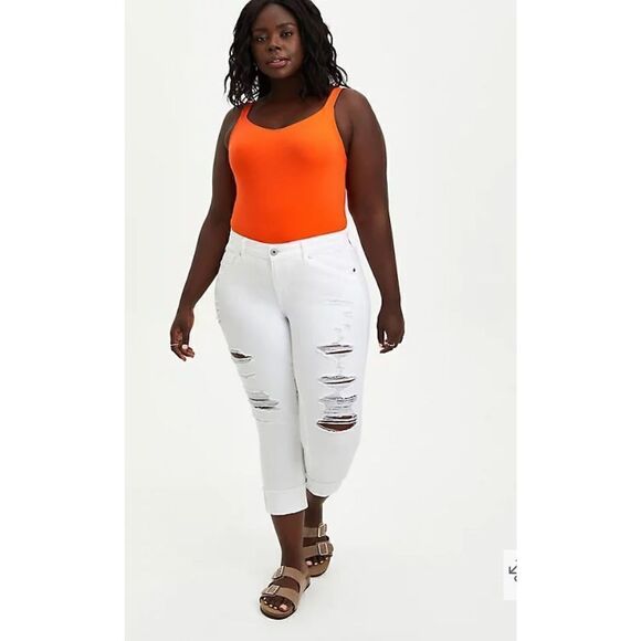 Torrid wide strap foxy tank orange size 4 - Picture 2 of 8